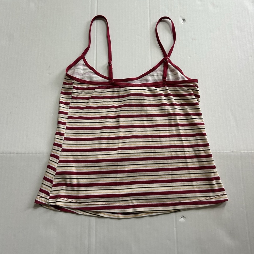 2000s Striped Cotton Tank Top Playground Prep Indie 90s Y2K - Picture 4 of 6